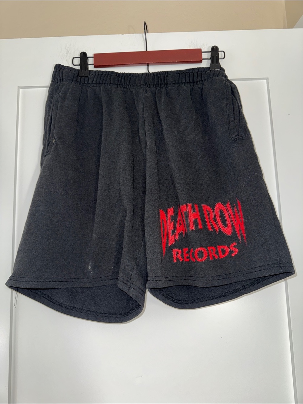 Death Row Records Black Men's Graphic Lounge Shorts Sz Large 90s casual